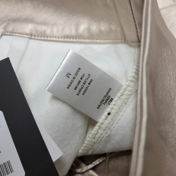 Fashion  Nova Gold Lace Up Pants Size Medium NWT - Picture 7 of 7